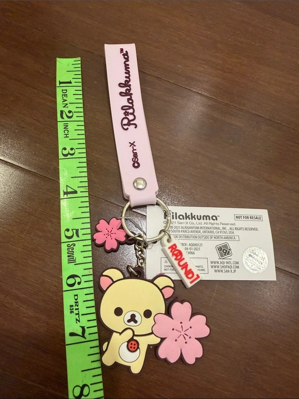 San-X Rilakkuma Pink Cherry Blossom Keychain Card Holder